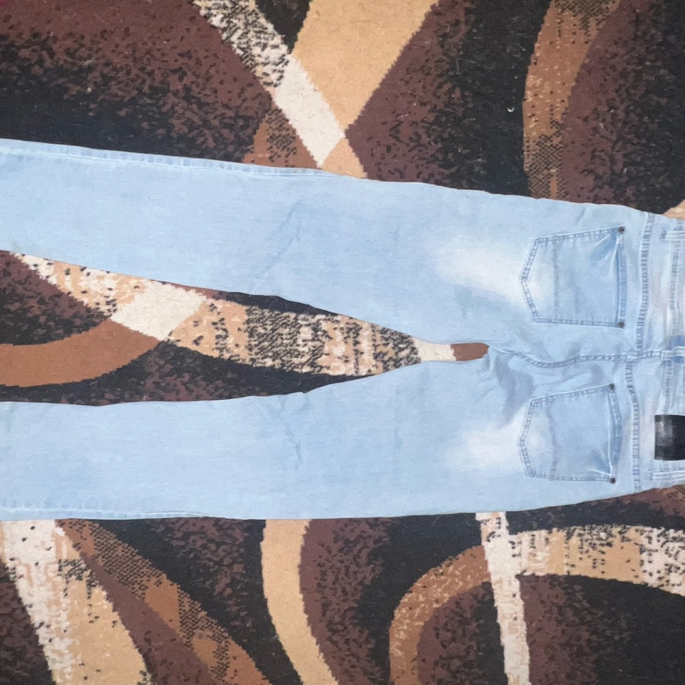 Women's Light Blue Skinny Jeans - Picture 5 of 7